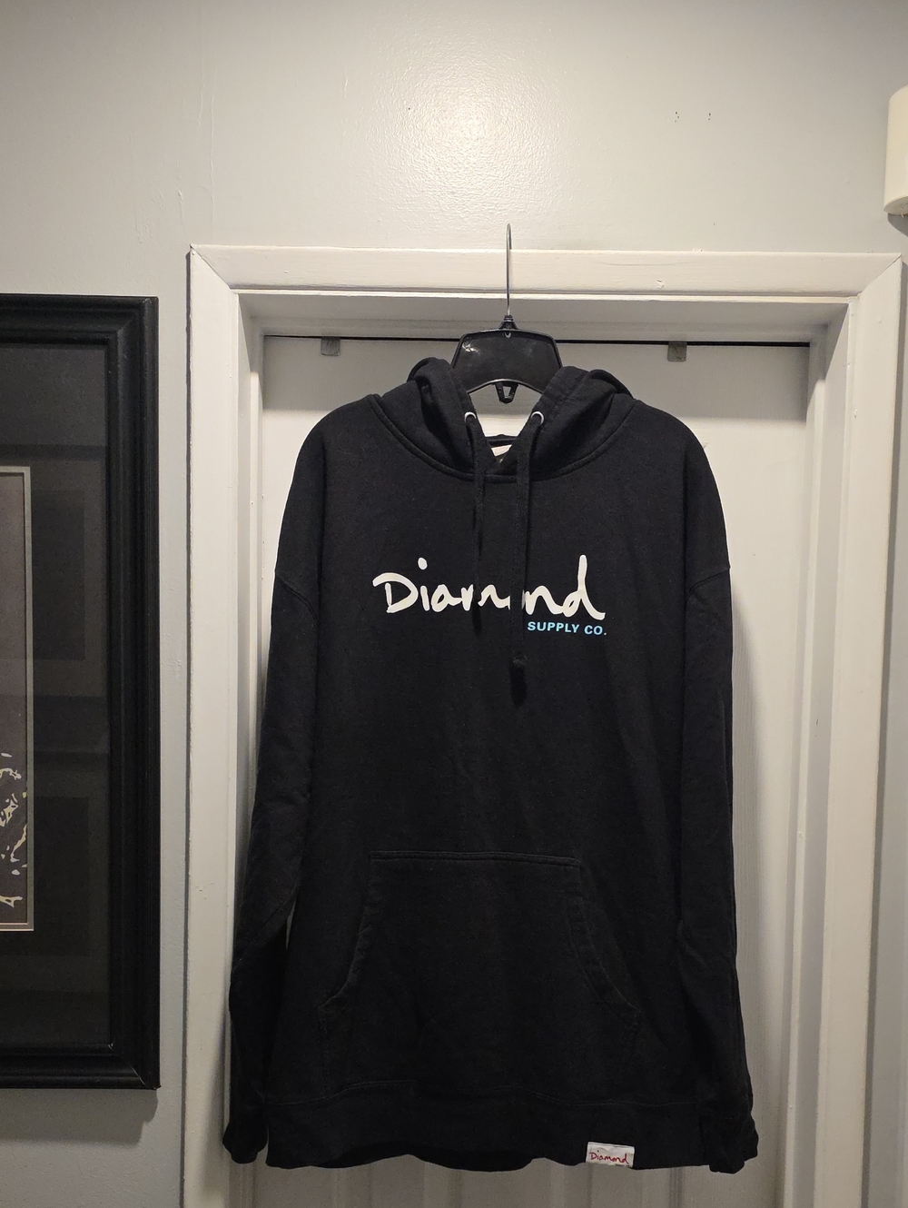 Diamond Supply Co. Black Crewneck Logo Hoodie